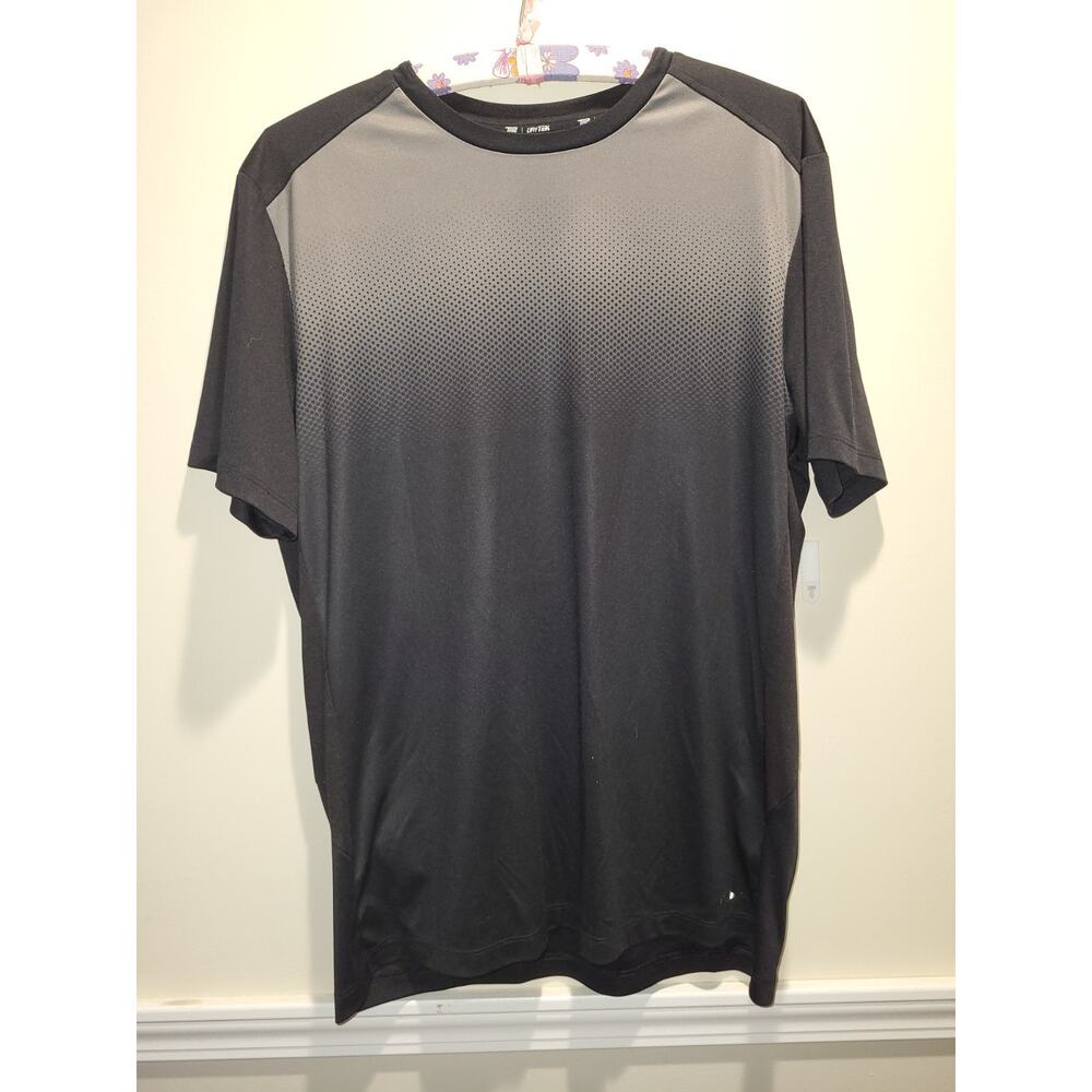 Tek Gear Dry Tek Size L Men’s Import Sport T Shirt Short Sleeve Black W/ Pocket